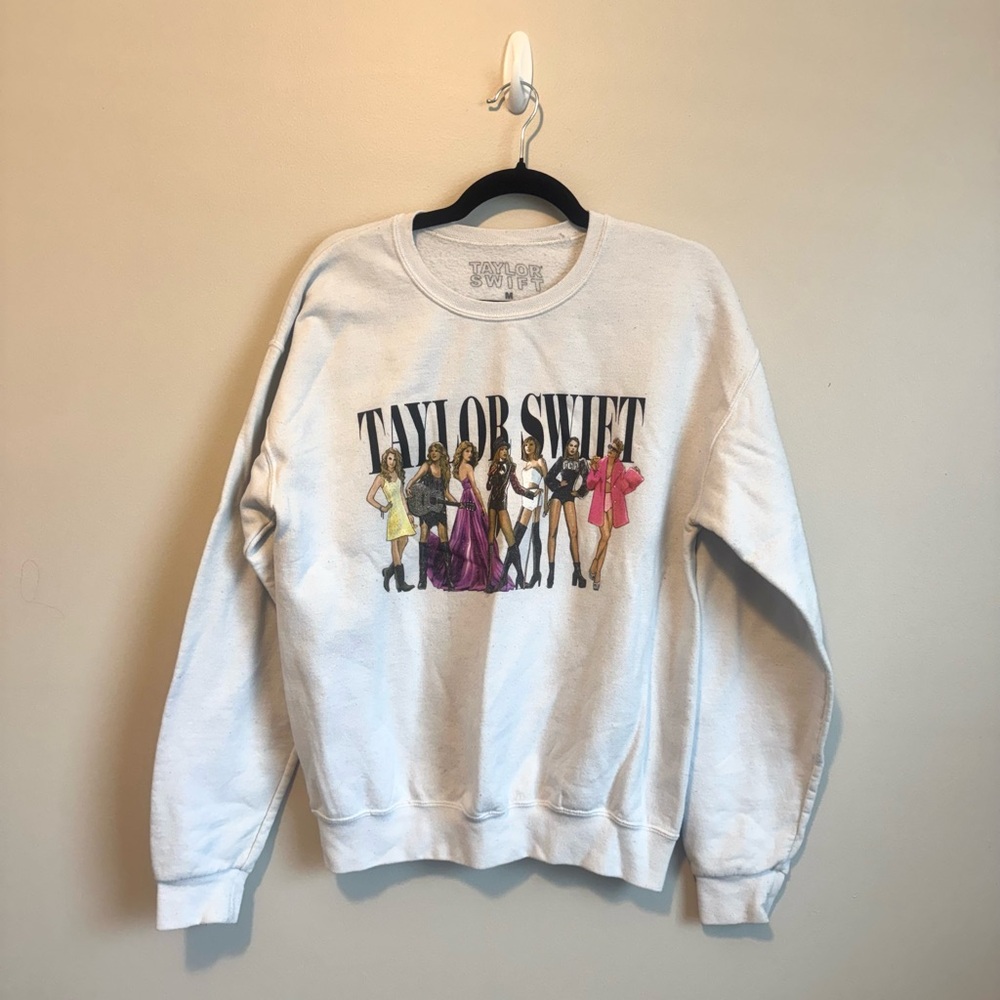 Taylor Swift Eras White Sweatshirt
